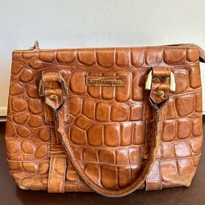 Valentino leather crocodile bag